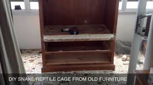 Most anyone with a saw, drill, and basic hand tools can build this in a weekend. Diy Snake Reptile Enclosure Youtube