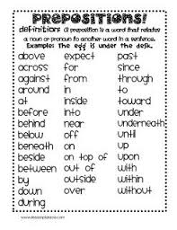 Improve your language arts knowledge with free questions in identify prepositions and thousands of other language arts skills. 11 School Prepositions Ideas Prepositions Teaching English English Prepositions