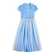 Disney S Frozen 2 Elsa Girls 4 8 Fantasy Gown Nightgown Kohls In 2020 Fantasy Gowns Night Gown Gowns For Girls