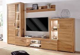 Trendteam Wohnwand Creek 4 Tlg Inkl Glasboden Beleuchtung Wohnwand Wohnen Otto Versand Mobel