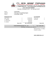Contoh format slip gaji karyawan sederhana. Contoh Slip Gaji Direktur Utama Guru Paud
