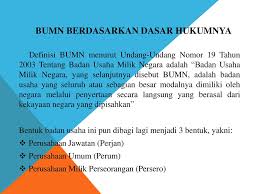 Bagaimanakah sejarah hadirnya bumn itu sendiri? Presentasi Bentuk Bentuk Badan Usaha Milik Negara Hukum Ppt Download