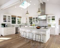 This Is Gorgeous Those White Washed Oak Floors Make Me Melt I Love This Light Replacing Kitchen Countertops Classic White Kitchen White Granite Countertops