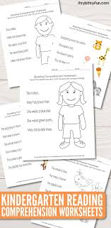 Students are asked to read the sentence in each box and color the kindergarten reading songs for kindergarteners, esl learners and children with special needs. Kindergarten Reading Comprehension Worksheets Itsybitsyfun Com