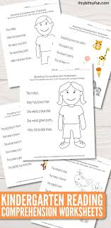 Highly supported by pictures, sight word rich, with comprehension questions. Kindergarten Reading Comprehension Worksheets Itsybitsyfun Com