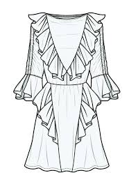 18 Dress Technical Drawing Drawingwow Com Illustration Fashion Design Fashion Illustration Fashion Design Sketches