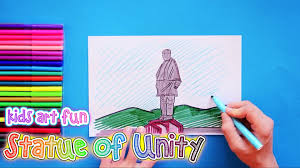 How To Draw And Color Statue Of Unity Drawings Portrait Drawing Drawing Tutorial