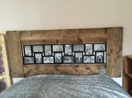 tete de lit cadre photo personnalise en bois de coffrage ceruse tete de lit palette lit en palette bois de coffrage