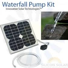 Decorate Your Pond With A Waterfall By Using The 12v Solar Waterfall Solar Fountain Solar Water Pump Diy Solar Fountain