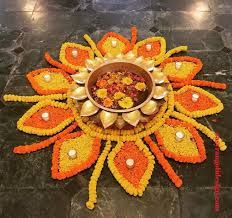 50 Flower Rangoli Designs Rangoli Ideas October 2019 In 2020 Rangoli Designs Flower Flower Rangoli Diy Diwali Decorations
