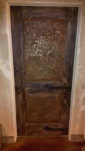 Plaster And Painted Effect Over Traditional Home Interior Door For An Old World Unique Look House Interior Traditional House Doors Interior