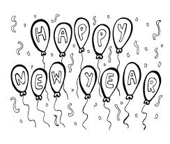 Alaska photography / getty images on the first saturday in march each year, people from all over the. Happy New Years Decoration With Balloons Coloring Page Download Print Online Coloring Pages For Free Color Nimbus