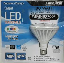 Feit Electric Par38 90w Led Dimmable Bulb Weatherproof Indoor Outdoor Floodlight Led Flood Lights Led Flood Flood Lights