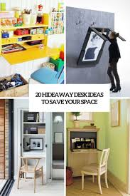 Now this is a small space home office. 20 Hideaway Desk Ideas To Save Your Space Shelterness