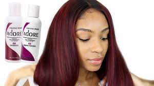 Once you start regularly dyeing and/or bleaching your hair, you will notice that its texture will change. How To Dye Virgin Hair Red Burgundy Beauty Forever Brazilian Natural Wave Youtube