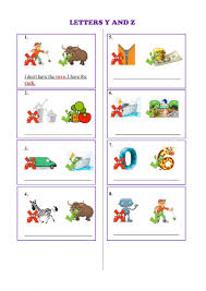 Many foods that begin with the letter z come from outside the united state. The Letters Y And Z Worksheet