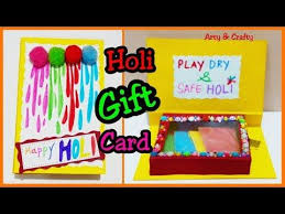 As soon as your design is finished, you can download and save it, share it online or print it out. Holi Gift Card Making Holi Card Making Beautiful Handmade Holi Card Gift Card By Arty Crafty Youtube Holi Gift Holi Greeting Cards Holi Wishes