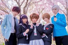 Cardcaptor Sakura Cosplay Group Touya Tomoyo Sakura Syaoran And Yukito Sakura Cosplay Cosplay Cardcaptor Sakura