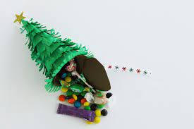It can be deployed and hit to obtain rewards. Diy Mini Pinata Christmas Tree Ornament
