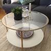 The tables come in a set of 2 with varying heights. 1