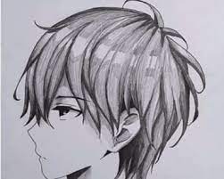 Image of boy hair drawing side view kumpulan soal pelajaran 5. How To Draw Male Anime Head Archives How To Draw Step By Step