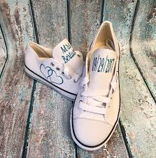 The wedding mule slip on tennie. Wedding Tennis Shoes Wedding Shoes Personalized Wedding Shoes Wedding Sneakers White Canvas Wedding Shoes
