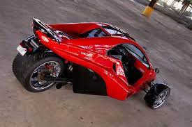 2015 Tanom Invader Tc 3 Red Rocker Trike Motorcycle Custom Sport Bikes Three Wheeled Car