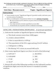 For example, if i say i weigh 168 lbs, what i am really saying is almost always you do not know the true value, and the uncertainties you report (by how many significant figures you write down) are only estimates. Significant Figures Tiered 15 Points Rev14