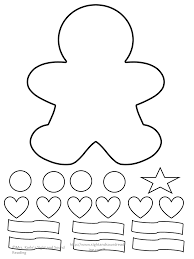 Gingerbread Man Cutout Template And Lesson Plan Gingerbread Man Crafts Gingerbread Man Decorations Preschool Christmas Activities