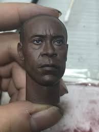 Burning Soul BS010 1/6 Scale Don Cheadle Head Sculpt