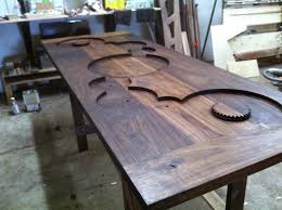 Gear Table Wood Slab Table Table Resin Furniture