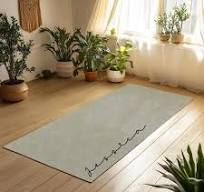 Personalized Suede Yoga Mat: Custom Name Exercise Mat, Non ...