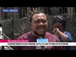 Joshua is the general overseer of the synagogue, church of all nations (scoan). Tb Joshua S Death Mourners Beseige Church Premises Battle To Come To Terms With His Demise Youtube