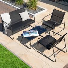 Sofa Set Cuba 2 Sessel 1 Sofa 1 Tisch Schwarz Danisches Bettenlager Sofa Sessel Tisch