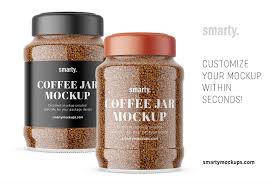 Glass Coffee Jar Mockup Coffee Jars Coffee Packaging Jar