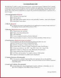 Government Job Resume Objective Best Resume Examples