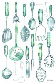 Find the right kitchen tool at ikea.ca or visit our markethall in store. Vintage Kitchen Utensils In Watercolor And Coloured Pencil Potato Mash Sieve Egg Whisk Spoon Teal Kitchen Utensils Vintage Kitchen Utensils Kitchen Drawing