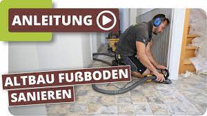 Die klötze kratzen den kleber lose. Altbau Fussboden Sanieren Kleberuckstande Von Fliesen Entfernen Und Uberspachteln Youtube