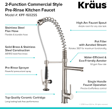 pre rinse kitchen faucet