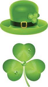 St Patrick S Day Symbols Green Hat And Clover St Patricks Day Patrick St Patrick