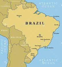 Sie können diese karten kostenlos herunterladen oder drucken. Karte Von Brasilien Land Umriss Mit 10 Grossten Stadten Wie Brasilia Der Hauptstadt Lizenzfrei Nutzbare Vektorgrafiken Clip Arts Illustrationen Image 19027867