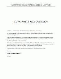 Wow your future employer with this simple cover letter example format. Sponsor Recommendation Letter Reference Letter Template Professional Reference Letter Writing A Reference Letter