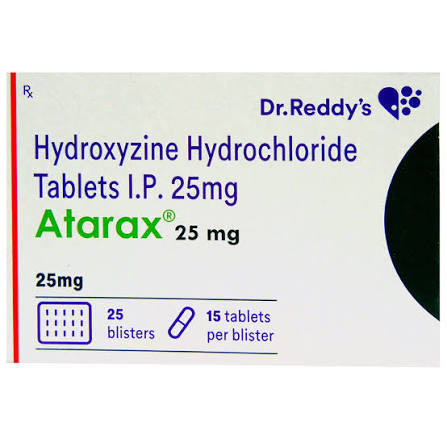 Buy Atarax 25 mg Tablet online | Uses, Side Effects, Price and substitutes | Apollo Pharmacy