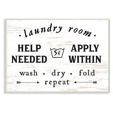 Stupell Industrieslaundry Room Help Needed Apply Withinwall Plaqueby Lettered And Lined Walmart Com Vintage Laundry Sign Laundry Room Wall Decor Laundry Room Signs