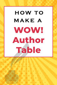 We did not find results for: Make An Author Table That Wows Byrd Nash Author