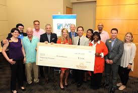 Sunrise Was Proud To Present A 25 000 Check To Jvs Socal At The Healthworks Graduation Sunrise Sunrise Senior Living Presents