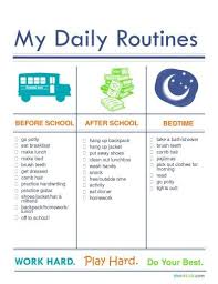 Back To School Establishing Morning Evening Routines 4 Kids Dsm4kids Kids Routine Chart Morning Routine Kids Kids Schedule