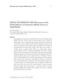 Cara mengatasi memori internal penuh. Pdf Fitna In Everyday Life Phenomena Of The Digital Behavior Of Indonesian Muslim Society On Dajjal Hadith