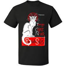Theopile Steinlen Le Chat Noir T Shirt At The Great Cat Store Free Ship Le Chat Noir Cat Store Chat Noir