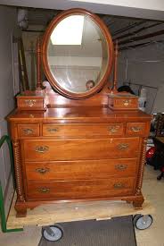 Vintage Antique Willett Of Wildwood Solid Cherry Dresser W Mirror Willettofwildwood Traditional Cherry Dresser Vintage Antiques Antiques